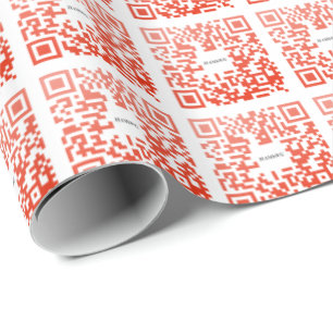 HAMbWG Wrapping Paper - Red QR Code Design
