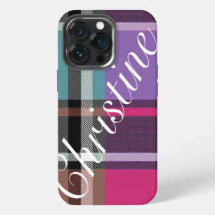 HAMbWG  Xtreme Phone Case - Bright Plaid w Pink