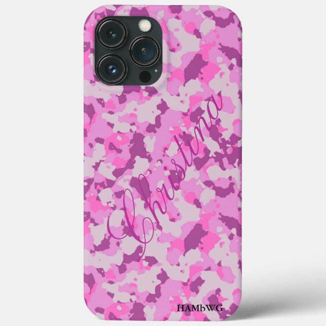 HAMbWG  Xtreme Phone Case -  Pink Pink Camouflage (Back)