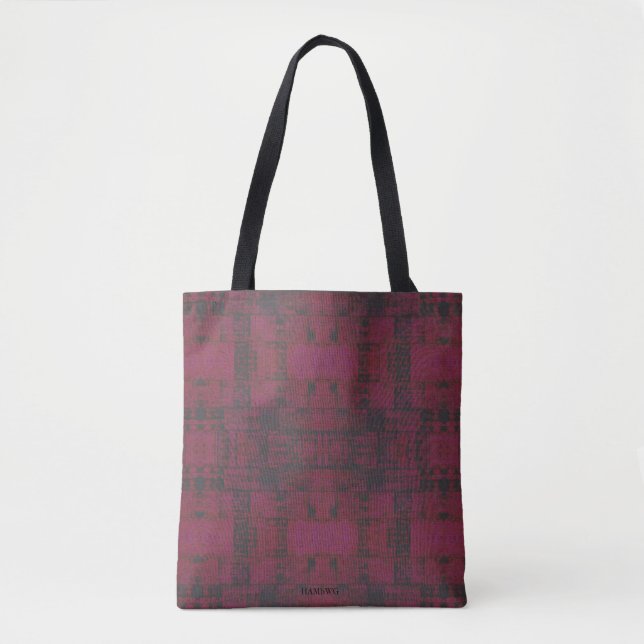 HAMbWG - Zipper Tote - Cherry/Charcoal (Front)