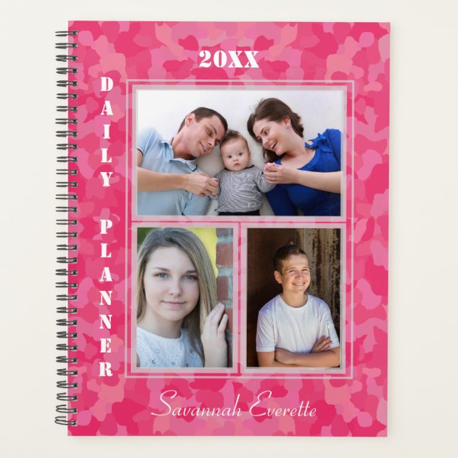 HAMbyWG  3 Photos plus any colour Camo Background Planner (Front)