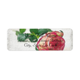 HAMbyWG - Address Labels - Single Rose