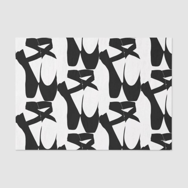 HAMbyWG - Ballerina Slippers in Black Tissue Paper (Front)