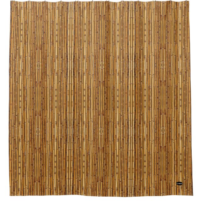 HAMbyWG Bamboo Look Shower Curtain (Front)