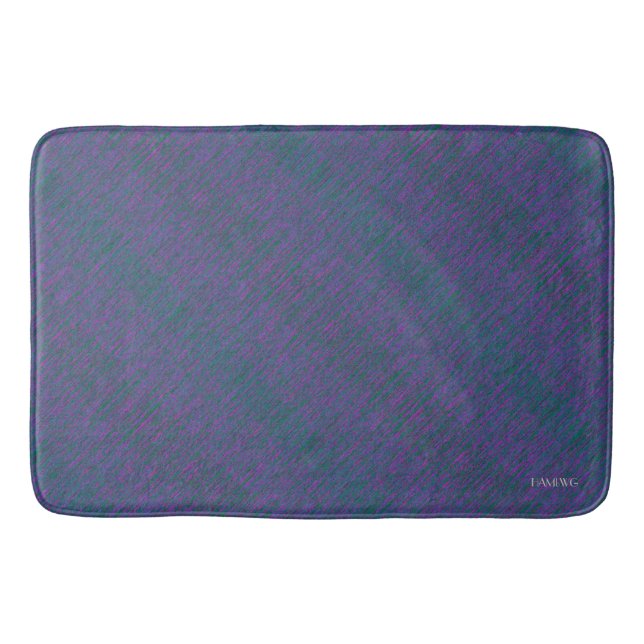 HAMbyWG - Bath Mat - Blue & Purple (Front)