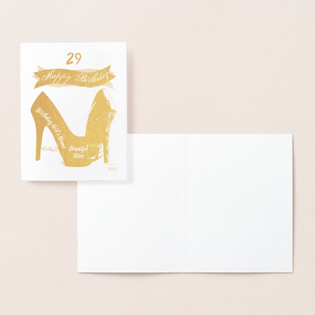 HAMByWG - Birthday Card for Niece - High Heels (Display)