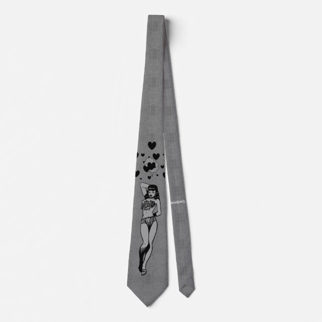 HAMbyWG - Black and White Comic Tie (Front)