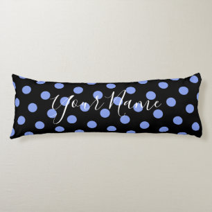 HAMbyWG - Black Background w Any Colour Polka Dot Body Cushion