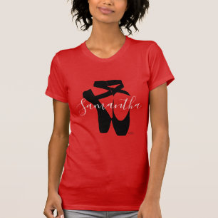 HAMbyWG Black Ballet Slippers with your name T-Shirt