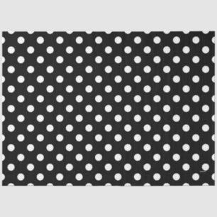 HAMbyWG Black w Any Colour Polka Dots Tissue Paper