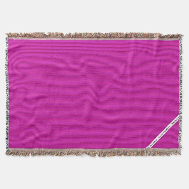 HAMbyWG - Blanket - Bright Pink Stripe (Front)
