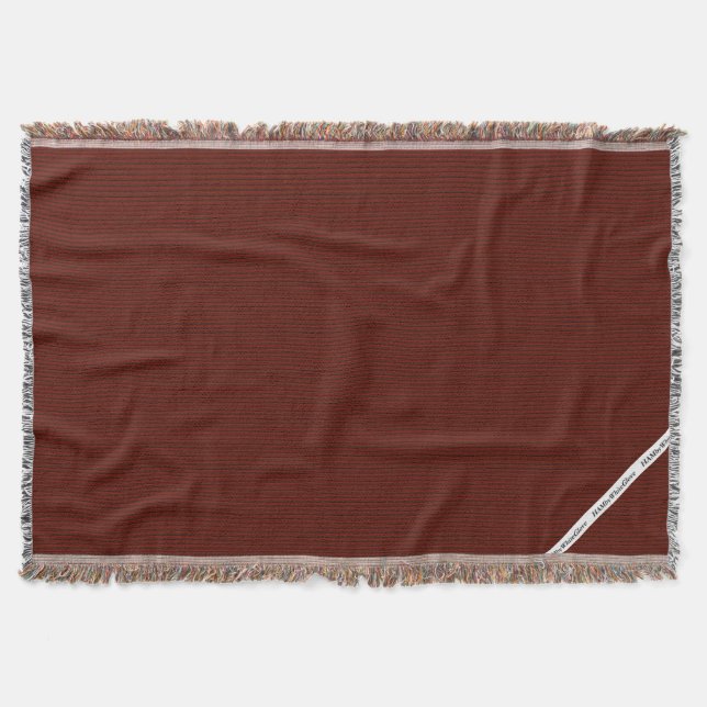 HAMbyWG - Blanket - Dark Garnet Stripe (Front)