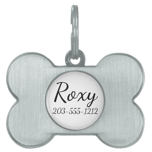 HAMbyWG Bone Pet Tag - Add your dogs name (Front)