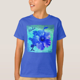 HAMbyWG - Boy's Bright Hawaiin Hibiscus T-Shirt