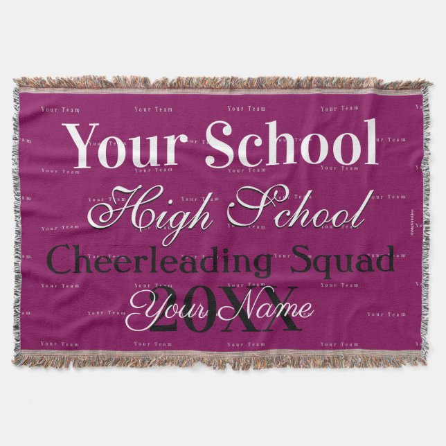 HAMbyWG - Cheerleader or Club Throw Blanket (Front)