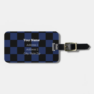 HAMbyWG Chequered Design Luggage or Bag Tag