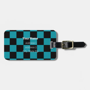 HAMbyWG Chequered Design Luggage or Bag Tag