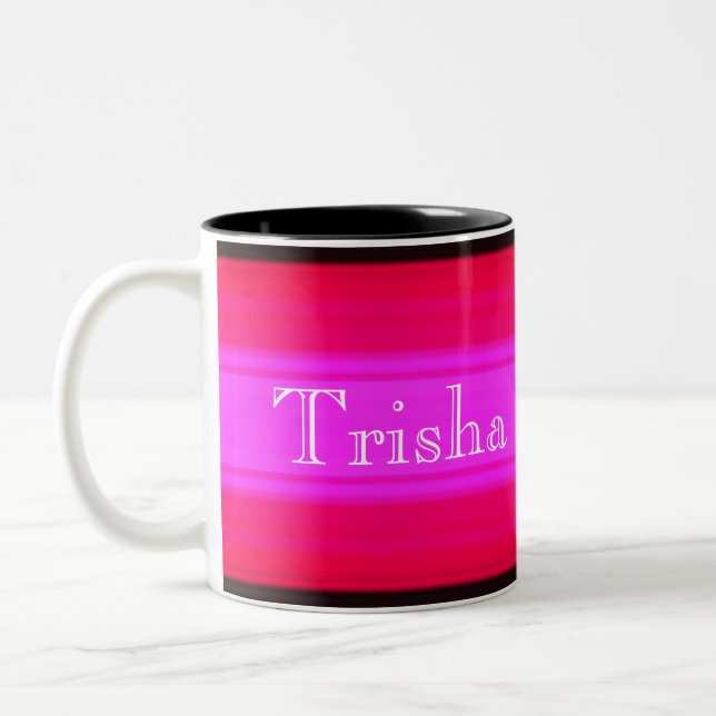 HAMbyWG - Coffee Mug - Hot Pinks & Black (Left)
