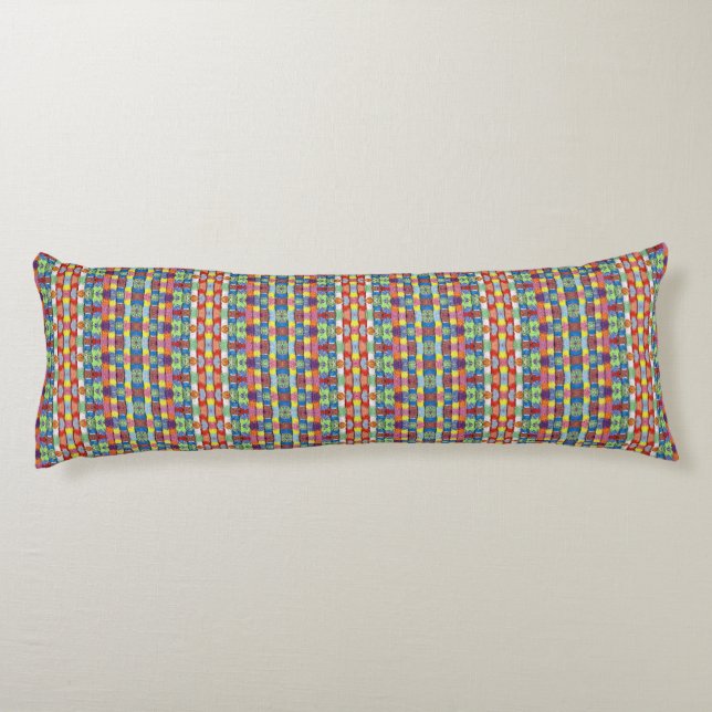 HAMbyWG - Colourful Rope pattern Body Cushion (Back)