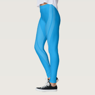 HAMbyWG - Compression Leggings - 2 Tone Sky Blue