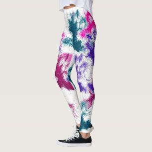 HAMbyWG - Compression Leggings - Ink Splatters