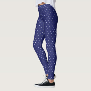 HAMbyWG - Compression Leggings - Navy White Polk