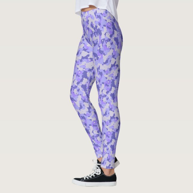 HAMbyWG - Compression Leggings - Purple Camoflage (Left)