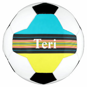 HAMbyWG - Custom Soccer Ball - Yellow Blue Black