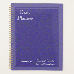 HAMbyWG - Daily Planner - Purple & Grey Mandala