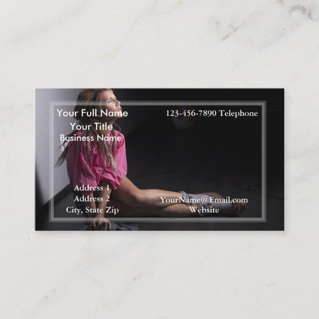 HAMbyWG - Dance, Drama, Theatre, Photographer Business Card (Front)