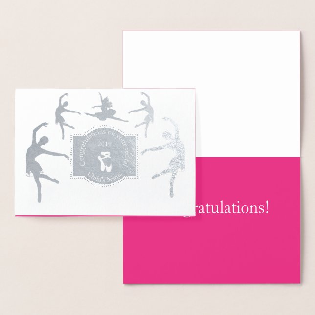HAMbyWG - Dance Recital Congratulations Foil Card (Display)