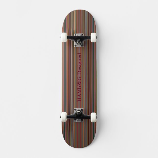 HAMbyWG Designed - Skateboard - Fine Stripes (Front)