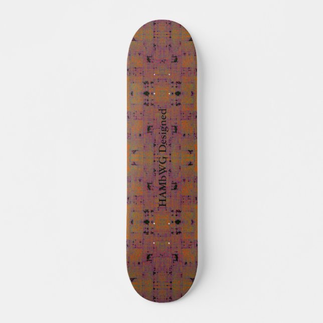 HAMbyWG Designed - Skateboard - Teal Distressed (Front)