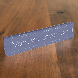 HAMbyWG - Desk Name Plate - Lavender