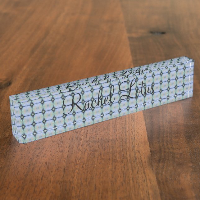 HAMbyWG - Desk Nameplate - Art Deco Glow (Side)