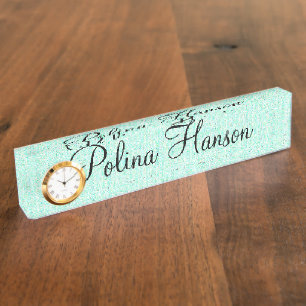 HAMbyWG - Desk Nameplate - Minty Green
