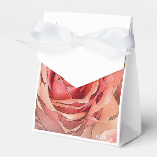 HAMbyWG - Favour Box - Painted Peach Rose