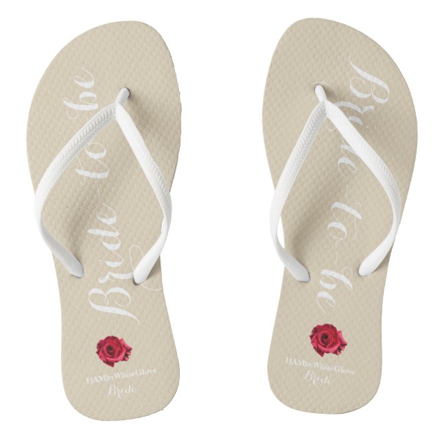 HAMbyWG - Flip-Flop - Bride-to-be Flip Flops (Footbed)