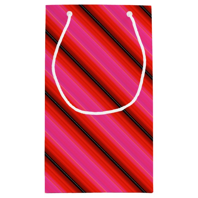 HAMbyWG Gift Bag - Red & Pink Stripe (Back)