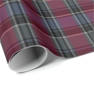 HAMbyWG - Gift Wrap - 30x6 Maroon/Steel Plaid