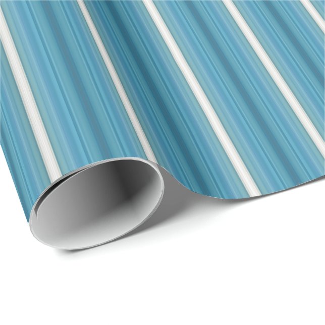 HAMbyWG - Gift Wrap - Aquamarine Gradient Stripe (Roll Corner)