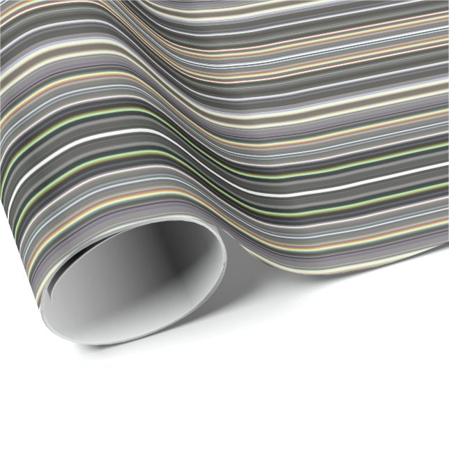 HAMbyWG - Gift Wrap - Diamond Grey Gradient Stripe (Roll Corner)