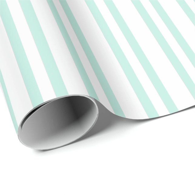 HAMbyWG - Gift Wrap - Mint Stripes 1 (Roll Corner)
