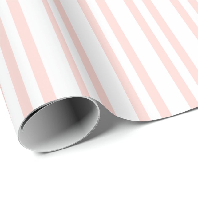 HAMbyWG - Gift Wrap - Peachy Pink Stripes 1 (Roll Corner)