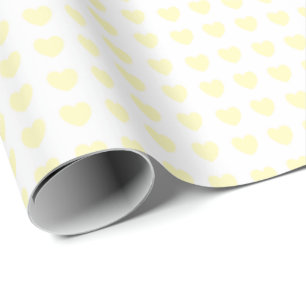 HAMbyWG - Gift Wrap - Tiny Pale Yellow Hearts