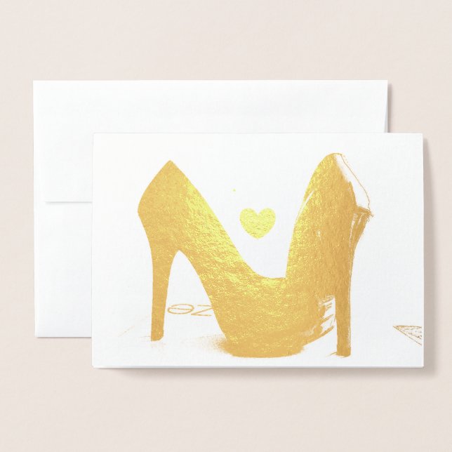 HAMByWG Gold Foil Card - Heels (Front With Envelope)