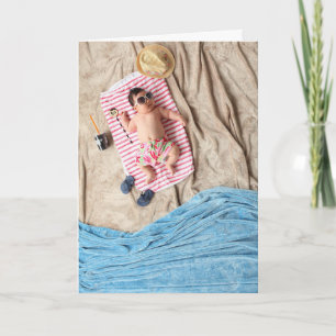 HAMbyWG - Greeting Card - Baby on Beach