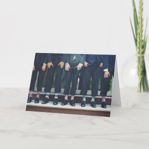 HAMbyWG - Greeting Card -  Men in Socks