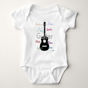 HAMbyWG - Guitar Theme Baby Bodysuit