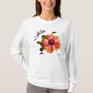 HAMbyWG Hawaiin Hibiscus Aloha Flower Top